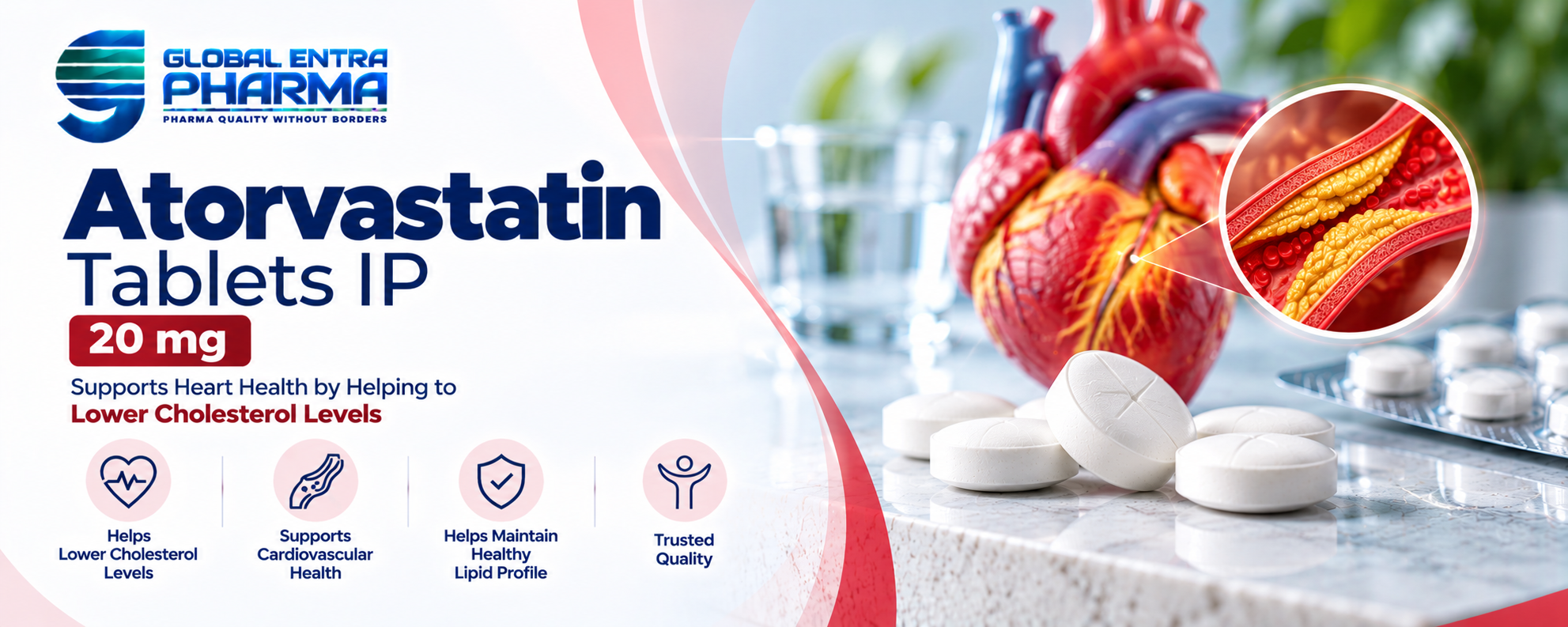 Atorvastatin Tablets IP 20 mg Manufacturer in India